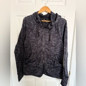 90 Degree By Reflex Charcoal and Black Hoodie